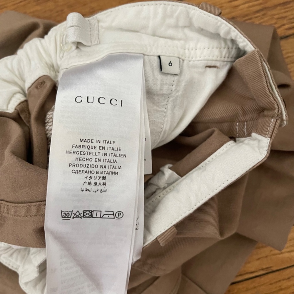 Rare - Gucci Children's Gabardine Pant with UFO and Fish - Picture 6 of 11